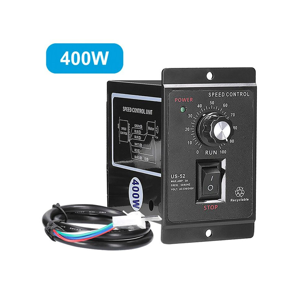 3X 400W Motor Speed Controller Ac 220V Motor Speed Regulator Controller Forward And Backward Motor Governor Controller 4711563979110