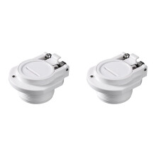 2X W400BWHP Vacuum Safety Lock, Free Rotation Pool Vacuum Adapter for Hose Pool Cleaner Wall Fitting