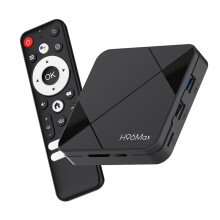 Smart TV Box with Voice Control, WiFi 6, Bluetooth 5.4, 14.0 OS for Streaming