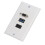 Wall Plate with HDMI USB VGA, 4K HDR MultiPort Embedded AV Socket for Home Theater 1