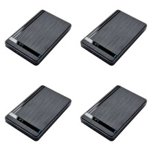 4X Gabinete para HDD SSD de 2,5 Polegadas USB 3.0 para , Gabinete para Disco Rígido Externo para Laptop, Desktop, PC, Transferência de Dados em