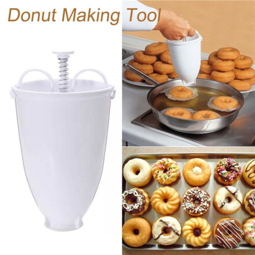 2X DIY Doughnut Donut Dough Maker Machine Manual Dispenser Kitchen Utensil Tool 2