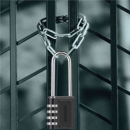 8 Pack Outdoor Combination Padlock Long Shackle Lock 6.5cm Shackle Waterproof 4 Digit Resettable Combination Lock 2