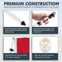 4X Flagstick Flag Putting Flag for Backyard Practice Putting Green