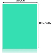 Filtro de Luz de Gel 18Pcs Correção de Cores SobreposiçõEs Coloridas Iluminação de Filme Filtro de Gel para Filme, Vídeo, Foto, Palco (Verde)