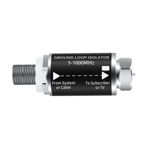 2X Ground Loop Isolator - Kabel-TV Audio Isolation Transformator, TV/Noise Eliminator 2