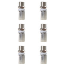 6X S216 3/8' 24 to SO239 Antenna Mount Adapter (SO-239) to 3/8-24 Threaded Antenna Mount Adapter