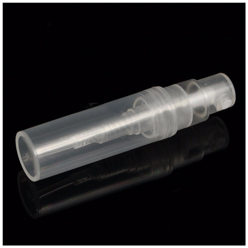 100 x 2ml Plastic Travel Spray Bottle Empty Transparent Perfume Atomizer New 2