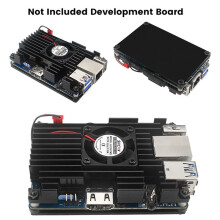 5X for Orange Pi 3 LTS Aluminum Case with Cooling Fan Development Board Protection Cooling Shell