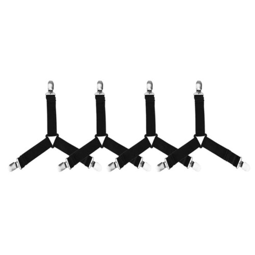 8X Adjustable Straps Clip for Bed Sheets Mattress Covers Sofa Cushion Elastic Band Belt Triangle 2