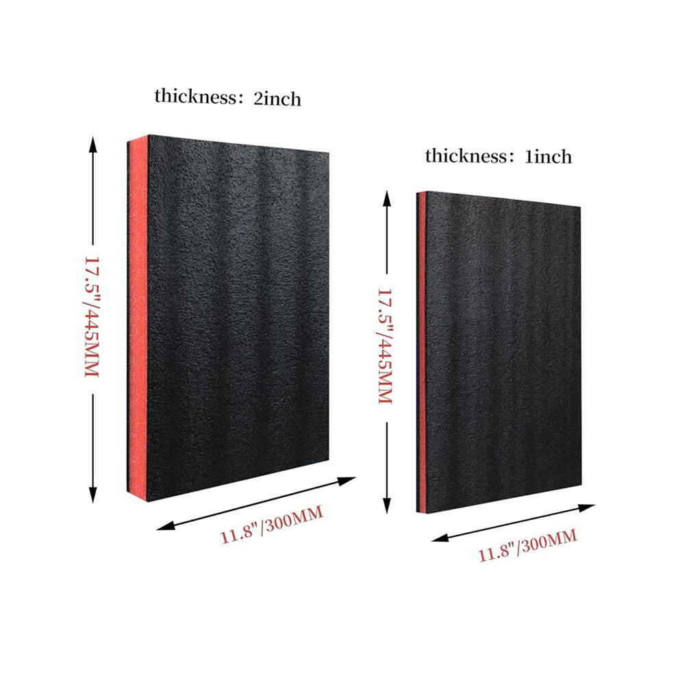 Tool Box Foam 8Pcs 18X12x2inch & 18X12 X 1Inch,Shadow Foam Inserts For Cases,Polyethylene Storage Sheets For Toolbox 6033268212476