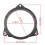 4PCS 6.5 Inch Car Horn Gasket Solid Speaker Washer Adapter Bracket Suitable for    Qashqai 10