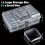 3X Bead Organizer Box with Handle, 24 Pcs Rectangle Storage Plastic Cases,  Clear Bead Storage Containers Boxes 3