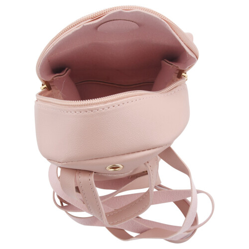2X  Backpack Small Diagonal Bag Leather Backpack Cute Bow Backpack Ladies Wallet