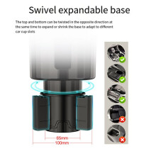 2X Cup Holder Expander for Car - Upgraded Extender Cup Holder with Offset Option, Adjustable Car Cup Holder Expander