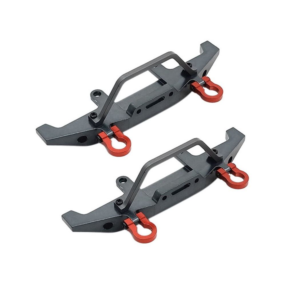 2X Metal Front Bumper For Wpl C14 C24 C24-1 1/16 Rc Car 4X4 Truck & Crawler Upgrade Parts Accessories,Titanium 6033640709679