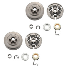 2X Sprocket Clutch 3/8 Inch for 017 018 021 023 025 Ms170 Ms180 Ms250 Chainsaw with Washer E-Clip Kit Replace