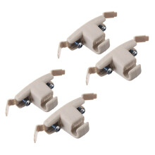 4X Beige Sun Visor Clip Holder Bracket 51168243575 for E46 3 Series 325 M3