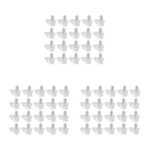 5 mm Pin Shelf Support Shelf Studs Strong Support 60 Pcs, Transparent