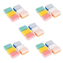 Baby Bath Sponge (30 Pieces) Soft Foam Washer with Cradle Cap Brush Body,Hair and Scalp Clean Gentle Baby Sensory Brush