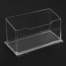2X New Clear Desktop Business Card Holder Display Stand Acrylic Plastic Desk Shelf