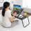 Folding Lap Desk with Cupholder - Versatile Portable Workstation for Home and Office Use 2