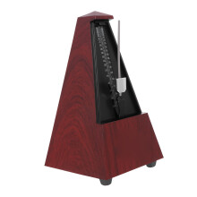 Wooden Redwood Metronome Accurate Beat Stereo Sound for Piano Violin Guitar with Slider Control