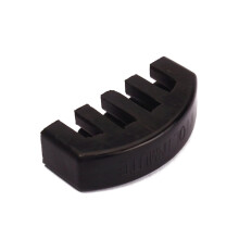 Black Rubber Adjustable Violin Practice Mute with Volume Control for Quiet Play by Students and Professionals