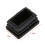 60 Pcs Plastic Rectangular End Cap 30mm X 20mm Threaded Pipe Tube Insert Rubber Feet 5