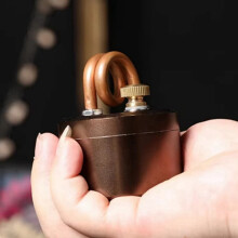 Alcohol Stove Outdoor Portable Solid Shell Powerful Safe Spirit Burner Camping Windproof Card Stove Coffee Color