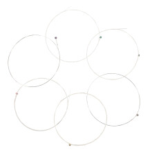 6 Pack Phosphor Bronze Acoustic Guitar Strings Set, Coated Copper for Warm Clear Tone