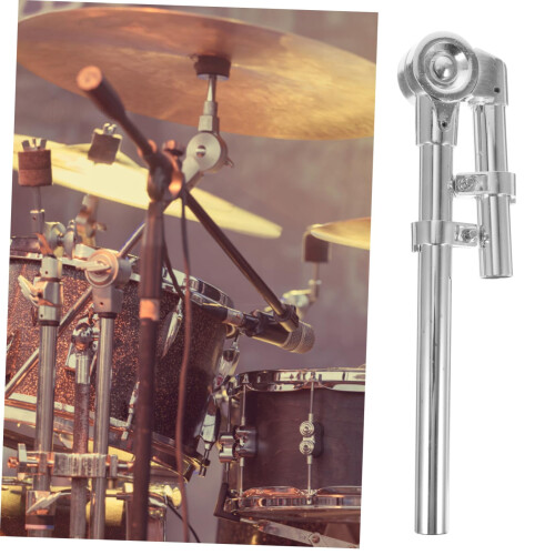 Pair of Metal Tom Drum Mounting Brackets Silver Drum Hardware with Secure Support 1