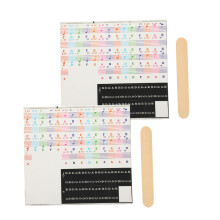 Transparent Piano Key Stickers for Beginners with Fast Note Recognition and Removable Labels