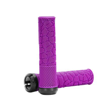 1Pair Ergonomic Rubber Shock Absorption Handlebar Cover-Purple