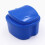 Denture Box, Denture Storage Box Case Cleaning Dental False Teeth Mesh Organizer Container Dark Blue 2