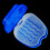 Denture Box, Denture Storage Box Case Cleaning Dental False Teeth Mesh Organizer Container Dark Blue 3