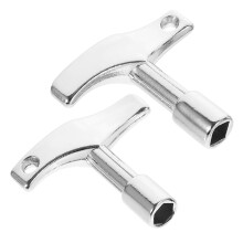 Drum Key Set 2Pcs Zinc Alloy Durable Tuning Tools for Drum Kit Reliable Spare Accessory