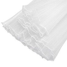 3pcs Bouquet Wrapping Paper, 11in X 4.5 Yards for Each Pearl Flower Packaging Fabric, (White)