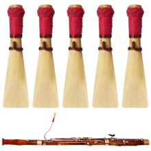 Bassoon Reed Kit 5 Soft Medium S ReadytoPlay Reeds with Protective Storage Tubes for All Skill Levels