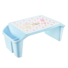 Barn Lap Desk Bricka, Barn Bärbar Lap Bricka Plast Lap Desk för Säng Klassrum Laptop Barn Bilaktivitet Matsal Golv Blå