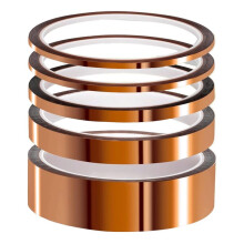 High Temp Tape,1/8inch,1/6inch,1/4inch,1/2inch, 1inch-No Residue Heat Resistant Tape for Sublimation, Protecting CPU