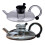 Innovessa Heatable Tea Pot Set Glass 20oz 2 pcs 1