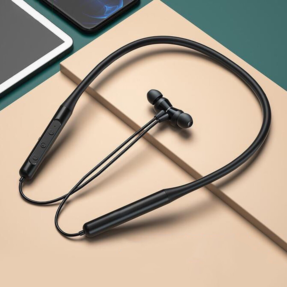 Wireless Air Tube Headphones With Mic & Volume Controls Â Compatible With Bluetooth Devices 9365509012246
