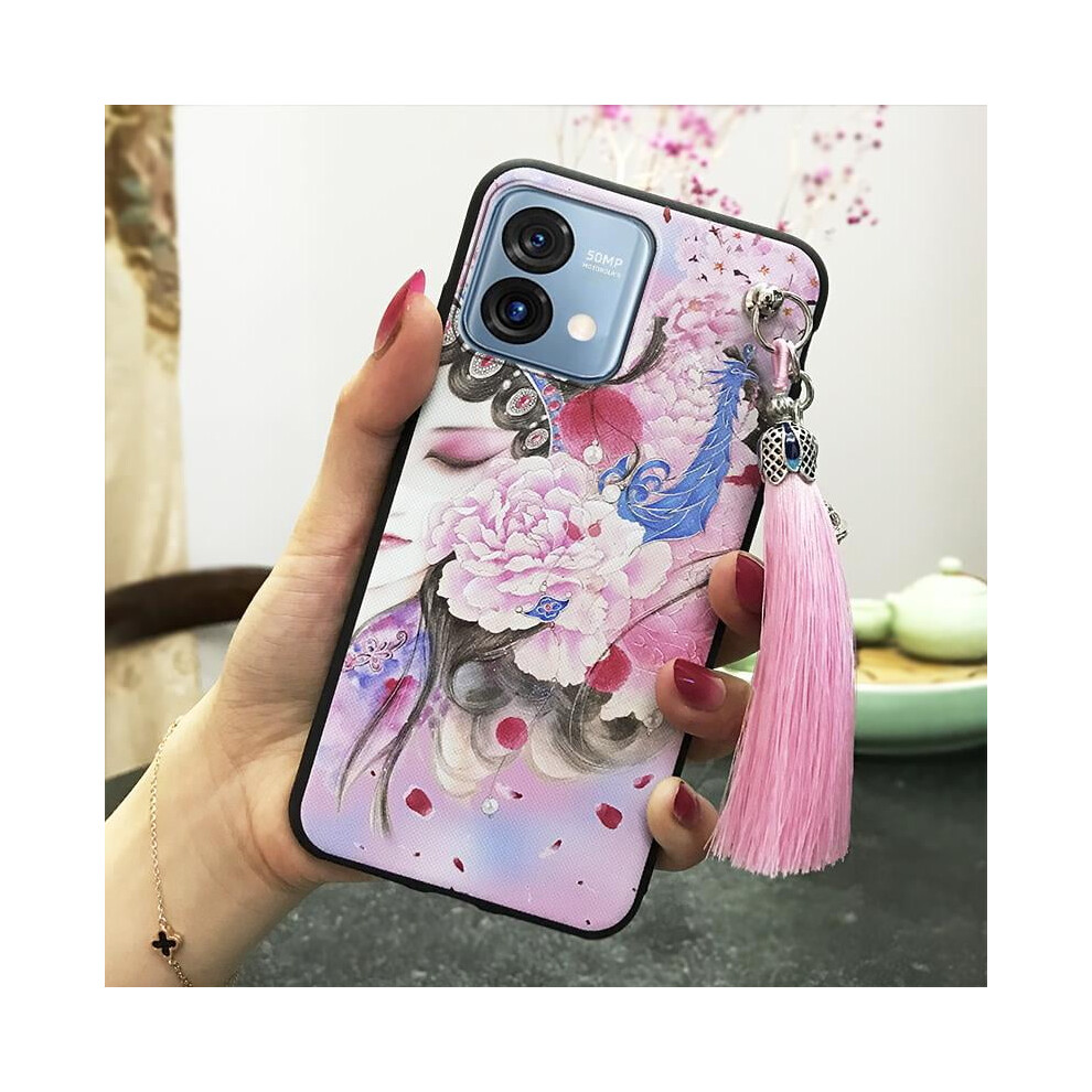 Phone Case For Moto G Stylus 5G 2023 – Shockproof, Waterproof, Dust-Resistant, Chinese Style Tpu Silicone Case With Tassel & Bell 9365509011942
