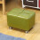 Green Rectangle Small Foot Stool Ottoman for Couch and Office Desk Versatile Compact Design 1
