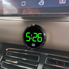 Digital Car Clock Stick On Automotive Clock with LED Display for Interior Accessory Ideal for Vehicles