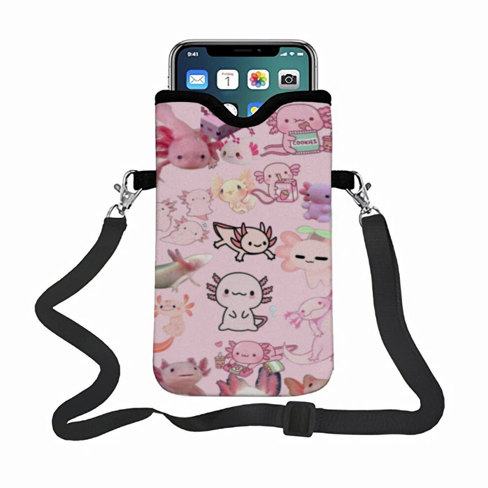 Axolotl Phone Bag, Paired With An Adjustable Strap Small Pouch Compatible With Most Smartphones. 9365509014790