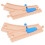 OUNONA Wooden Train Track with Curved Switch Set 1