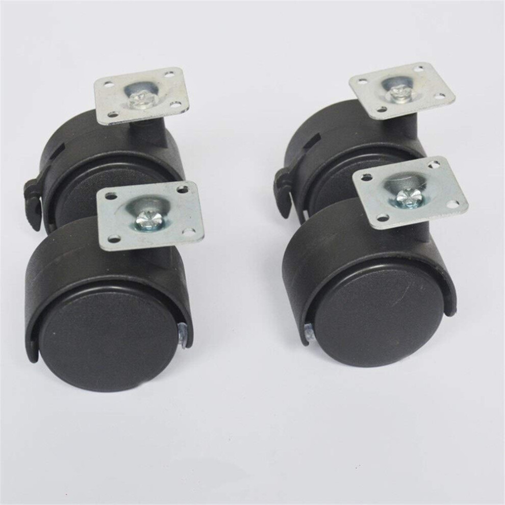 2 Inch Black Nylon Caster Wheels For Chairs And Sofa, Smooth Quiet Furniture Casters 9092120039771
