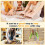 Pottery Rolling Pin Set - 10 Pieces in 5 Sizes for Polymer Clay and Pottery Pottery Teaching Tools with Thickness 1